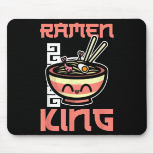 Ramen King Ramen Noodles Lover Funny Zitat für Män Mousepad