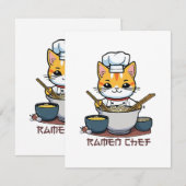 Ramen Koch Begleitkarte (Vorne/Hinten)