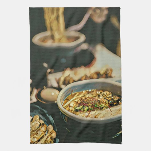 Ramen-Kunstwerk Geschirrtuch (Vertikal)