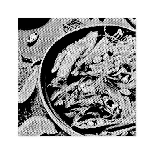 Ramen-Kunstwerk Gummistempel (Prägung)