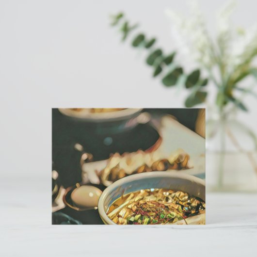 Ramen-Kunstwerk Postkarte (Stehend Vorderseite)