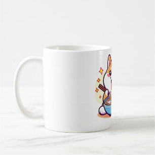 Ramen-liebende Katzen-Tasse – Kawaii-Essen und Kat Kaffeetasse