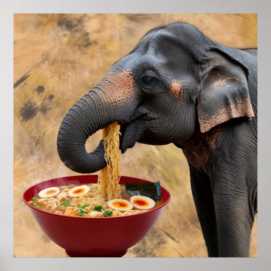 Ramen-liebender Riese Poster (Vorne)