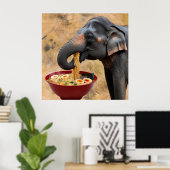 Ramen-liebender Riese Poster (Heimbüro)