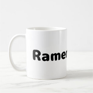 Ramen-Liebhaber - Schwarze Aufschrift Kaffeetasse