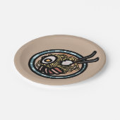 Ramen liebt niedlichen Japaner Pappteller (Schrägansicht)