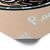 Ramen liebt niedliches Japanisch Poster (Ecke)