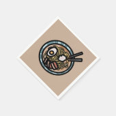 Ramen liebt niedliches Japanisch Serviette (Ecke)