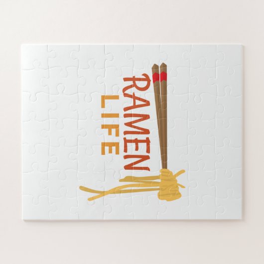 Ramen Life Japanisch Food Funny Student Geschenk I Puzzle (Horizontal)