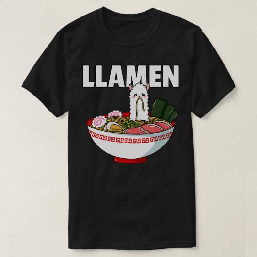 Ramen Llama Noodle Llamen Japanischer Bowl Cup Mis T-Shirt (Design vorne)