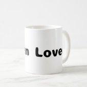 Ramen Lover - Black Writing Coffee Tasse (VorderseiteRechts)