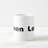 Ramen Lover - Black Writing Coffee Tasse (Mittel)