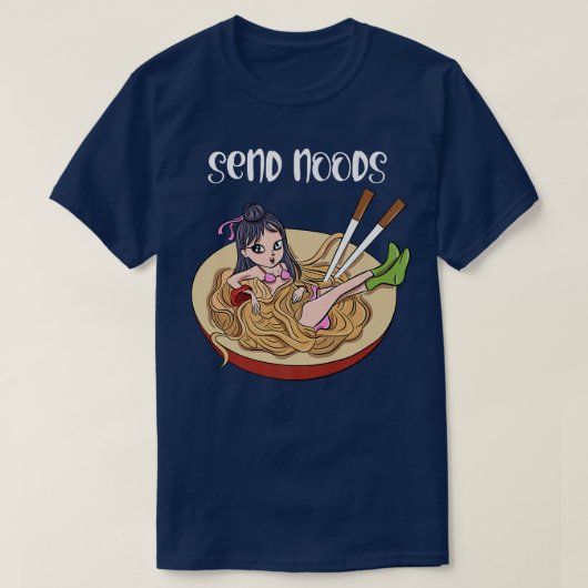 Ramen Lover Funny S Girl Inside Bowl Send Noods 19 T-Shirt (Design vorne)