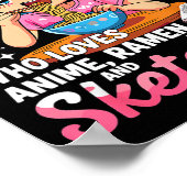 Ramen Lover Just A Girl Who Loves Anime And Sketch Poster (Ecke)