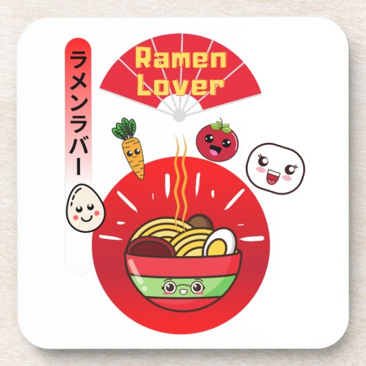 RAMEN LOVER KAWAII STIL GETRÄNKEUNTERSETZER (Vorderseite)