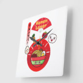 RAMEN LOVER KAWAII STIL QUADRATISCHE WANDUHR (Winkel)