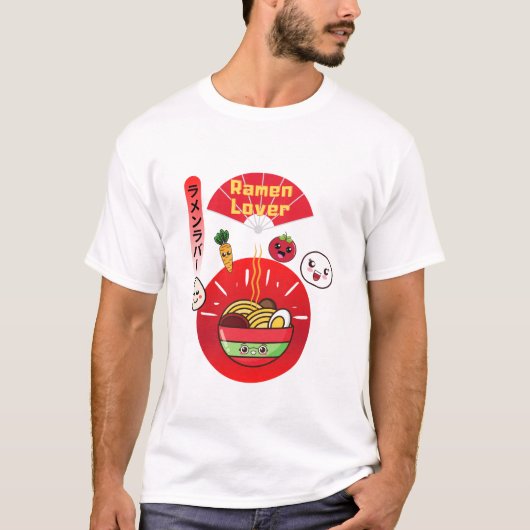 RAMEN LOVER KAWAII STIL T-Shirt (Vorderseite)