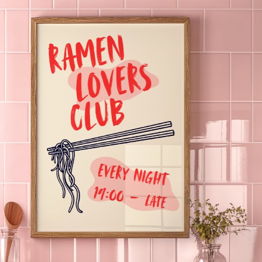 Ramen Lovers Club | Küchendekor Poster