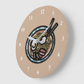 Ramen lovers cute Japanese Große Wanduhr (Winkel)
