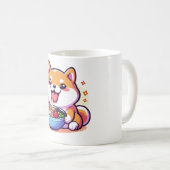 Ramen-Loving Cat Mug – Kawaii Food & Feline Art Kaffeetasse (VorderseiteRechts)