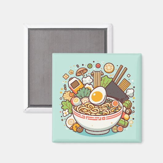 Ramen Magnet (Vorderseite/Rückseite)
