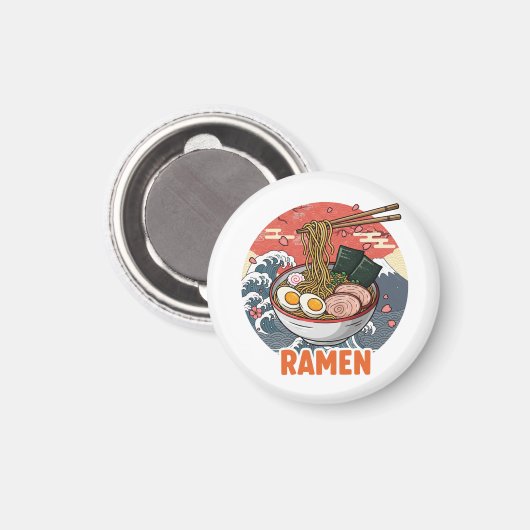 Ramen Magnet (Vorderseite/Rückseite)
