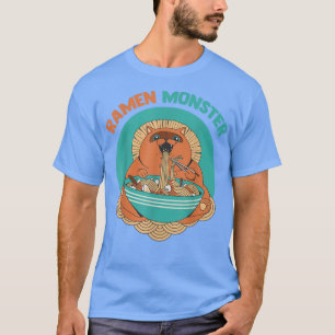Ramen Monster Anime Animals Cat Japanisch Ästhetik T-Shirt
