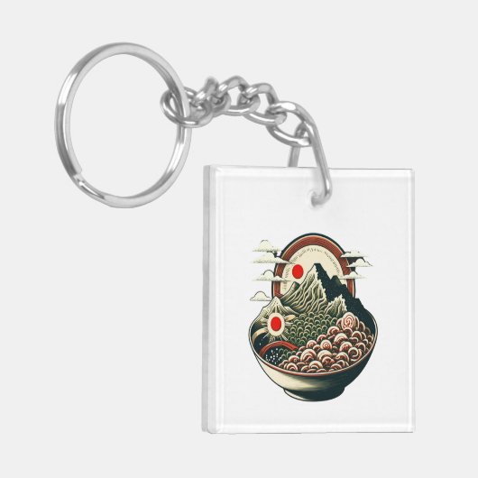 Ramen Mountains Schlüsselanhänger (Vorderseite links)