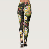 Ramen Noodle Bowl druckte Yoga-Leggings Leggings (Rückseite)