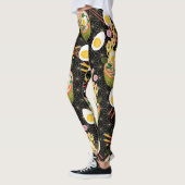 Ramen Noodle Bowl druckte Yoga-Leggings Leggings (Links)