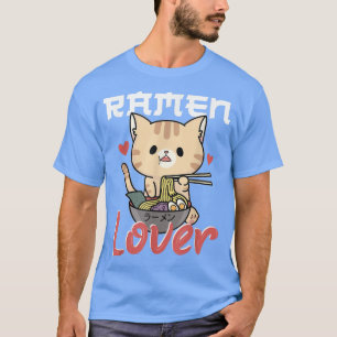 Ramen Noodle Bowl Liebe Japanisch Kawaii Cat Ramen T-Shirt