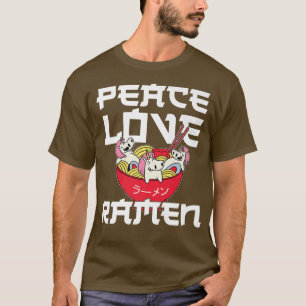Ramen Noodle Bowl Liebe Japanisch Kawaii Einicorn  T-Shirt