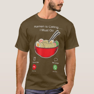 Ramen Noodle Bowl Liebe Japanisch Kawaii Telefondi T-Shirt