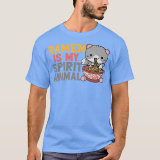 Ramen Noodle Bowl Love Japanese Kawaii Cat Ramen I T-Shirt