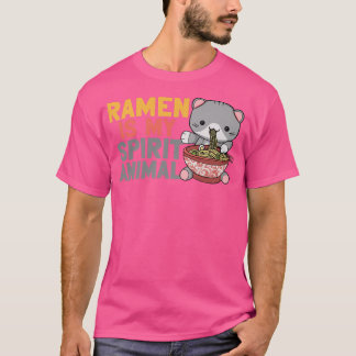Ramen Noodle Bowl Love Japanese Kawaii Cat Ramen I T-Shirt