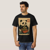 Ramen Noodle Eating: Panda Mens T - Shirt (Vorne ganz)