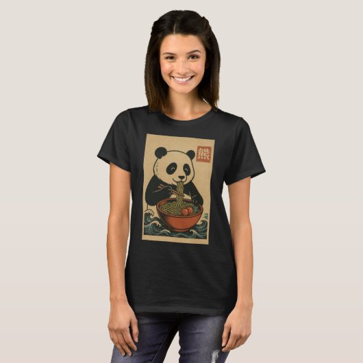 Ramen Noodle Eating: Panda Women's T - Shirt (Vorne ganz)