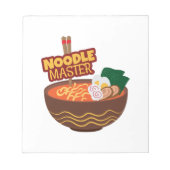 Ramen Noodle Master Funny Japanisches Geschenk Ide Notizblock (Vorderseite)