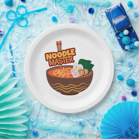 Ramen Noodle Master Funny Japanisches Geschenk Pappteller (Party)
