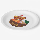 Ramen Noodle Master Funny Japanisches Geschenk Pappteller (Schrägansicht)