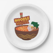 Ramen Noodle Master Funny Japanisches Geschenk Pappteller (Vorderseite)