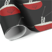 Ramen Noodles Asian Bowl Party Geschenkpapier (Rolleneckpunkt)