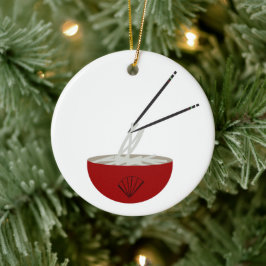 Ramen Noodles Asian Bowl Party Keramik Ornament