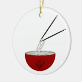 Ramen Noodles Asian Bowl Party Keramik Ornament (Links)