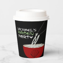 Ramen Noodles Asian Bowl Party Pappbecher