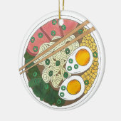 Ramen Noodles Bowl Japanischer Restaurant Feinschm Keramikornament (Links)