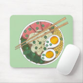Ramen Noodles Bowl Japanischer Restaurant Feinschm Mousepad (Mit Mouse)