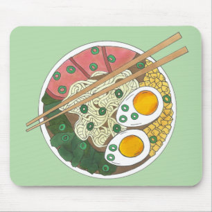 Ramen Noodles Bowl Japanischer Restaurant Feinschm Mousepad
