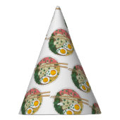 Ramen Noodles Bowl Japanischer Restaurant Feinschm Partyhütchen (Rechts)