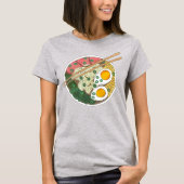 Ramen Noodles Bowl Japanischer Restaurant Feinschm T-Shirt (Vorderseite)